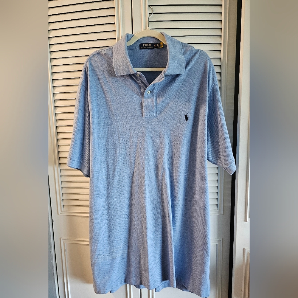 Ralph Lauren Men's Light Blue Polo Shirt